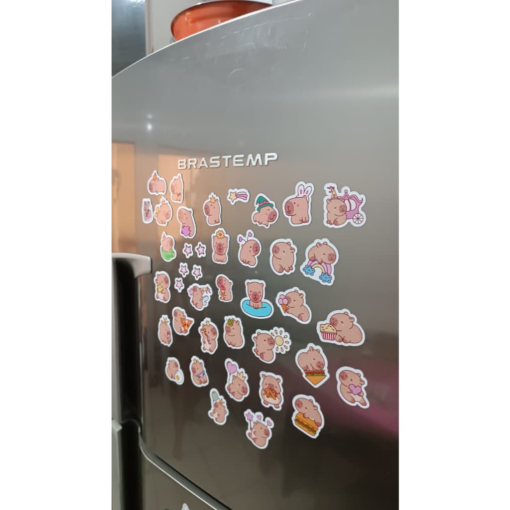 Imã de Geladeira 34 Capivaras - Fofos, Decoração, ímãs divertidos para decorações de geladeira, acessórios magnéticos