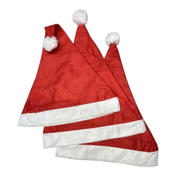 Touca De Papai Noel Vermelha Tradicional NataL - 10 Unidade