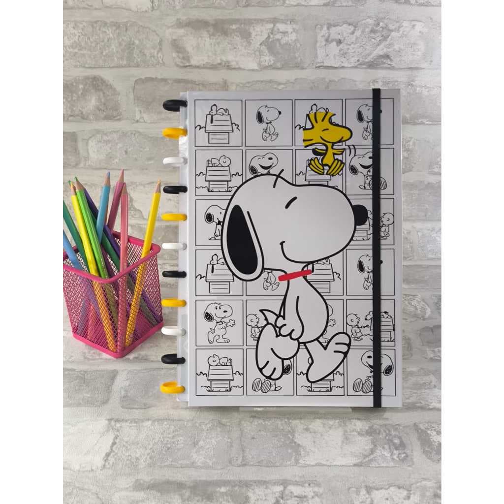 Caderno de Discos Snoopy 001 Branco