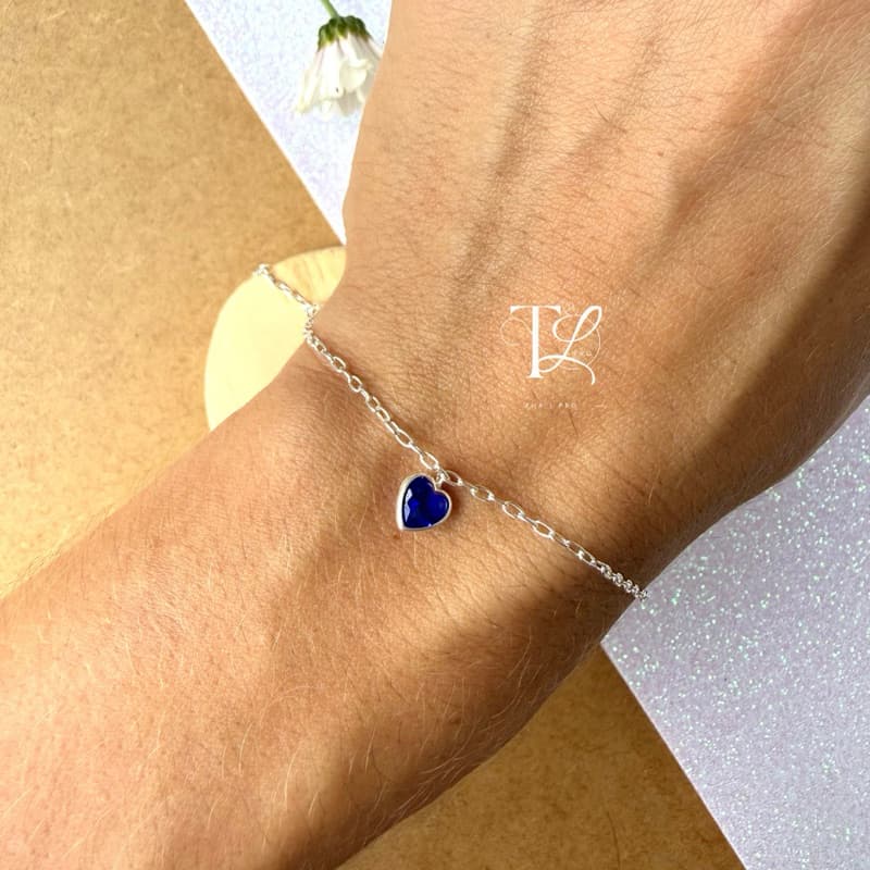 Pulseira em Prata 925 Legitima com Pigente Variado