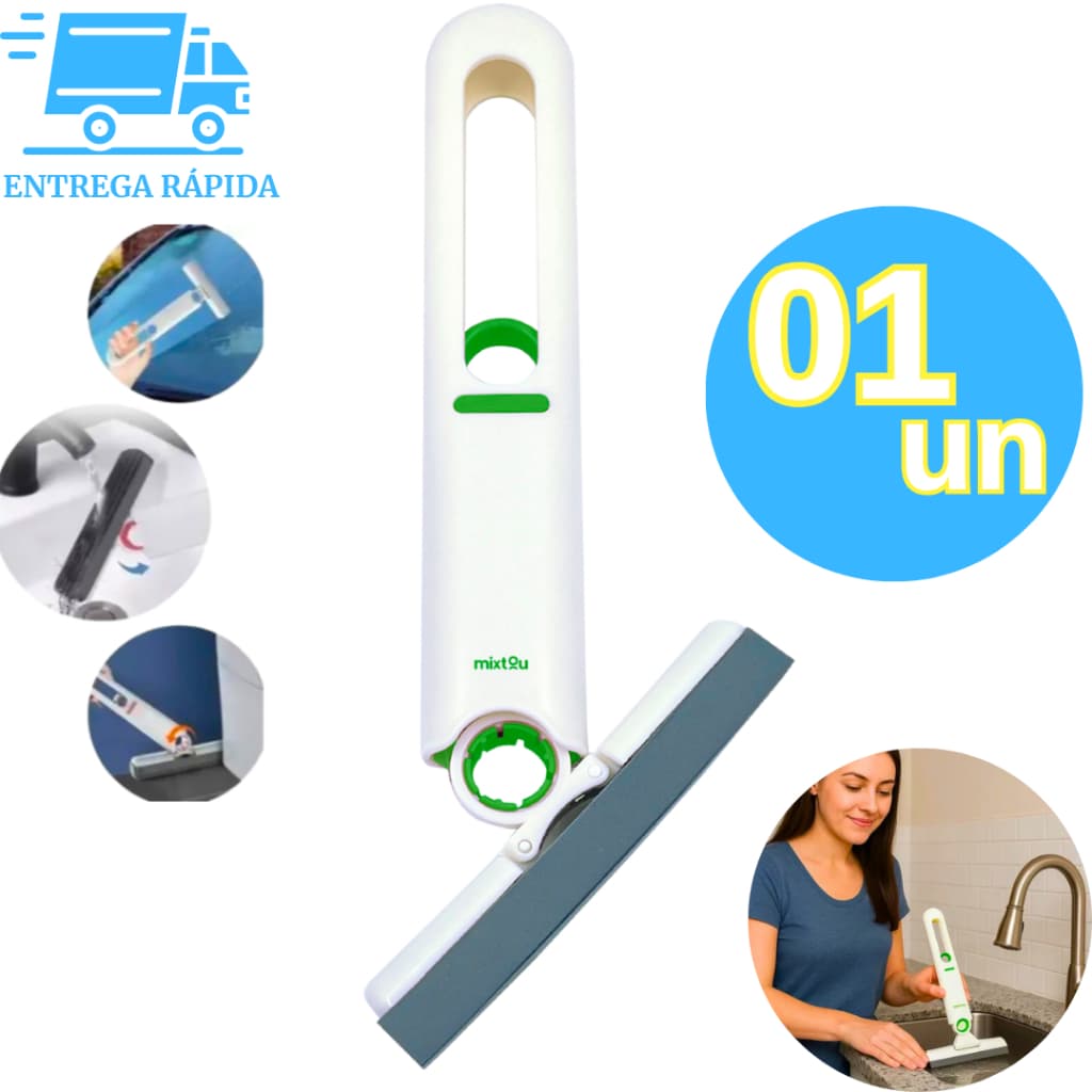 Rodinho De Pia Cozinha Rodo Mini Mop Magico Esfregão Absorvente Dobrável Portátil Limpa e Seca