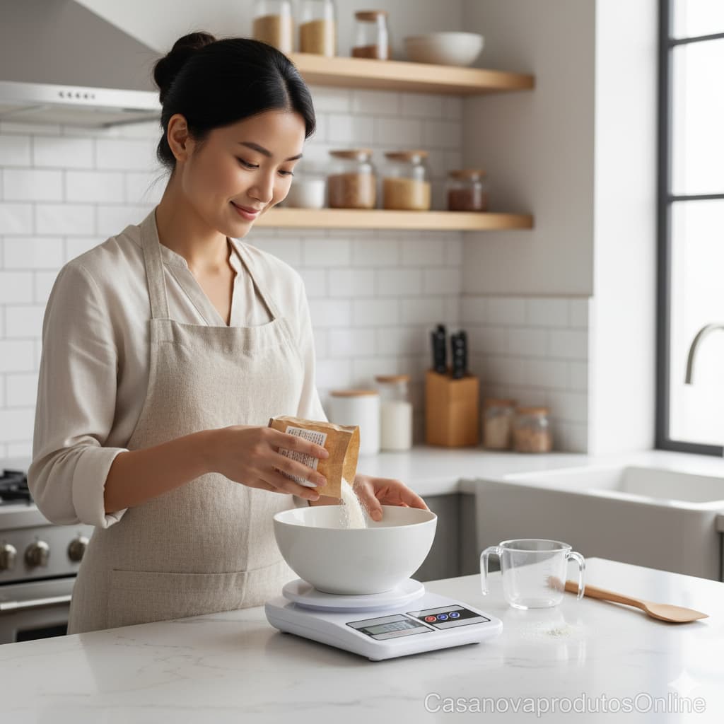 Balança Digital Cozinha Precisão Alta Capacidade 10kg Compacta Moderna
