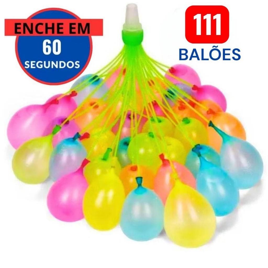 Balão De Água Guerra De Bexiga 111 Bexiga Water Ballons 1 Pacote Enche Rapido brincadeira