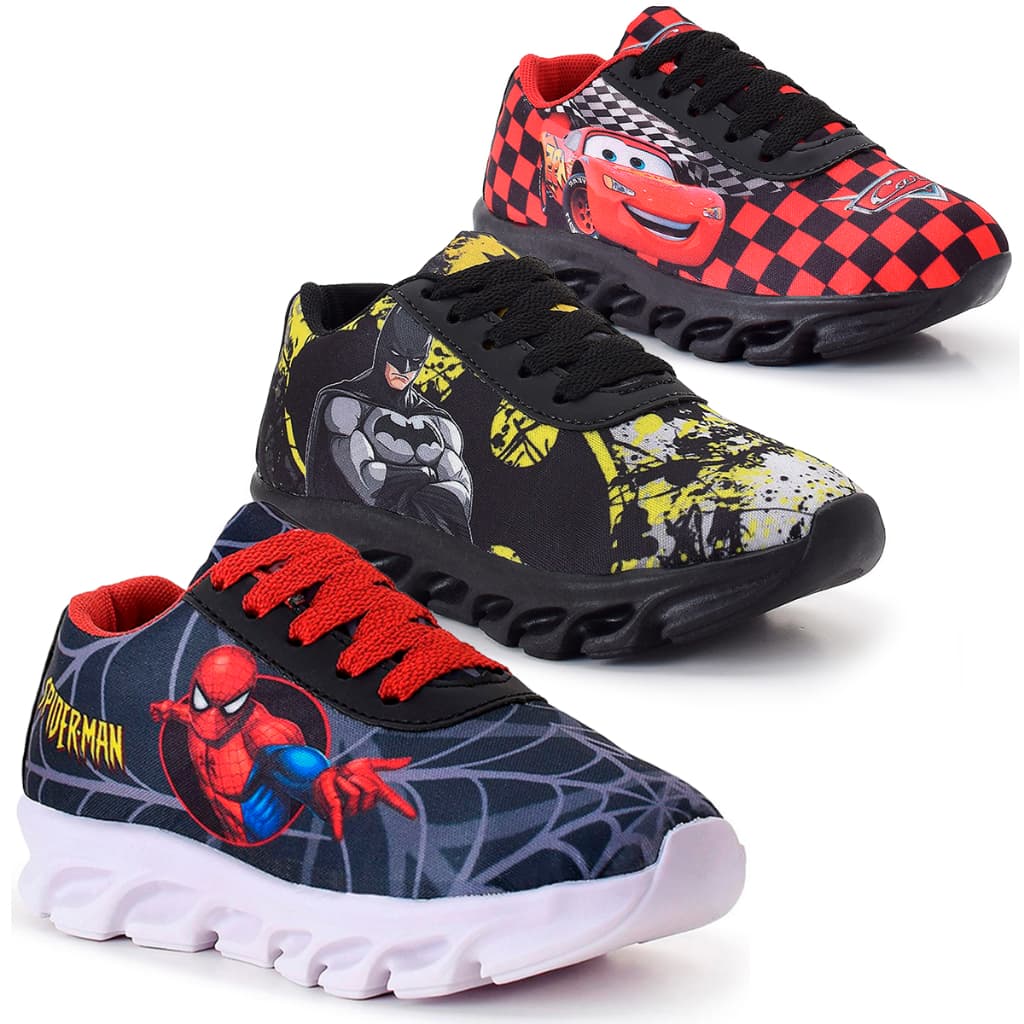 Kit 3 Tênis Infantil Menino Casual Super Macio Lançamento Panfy