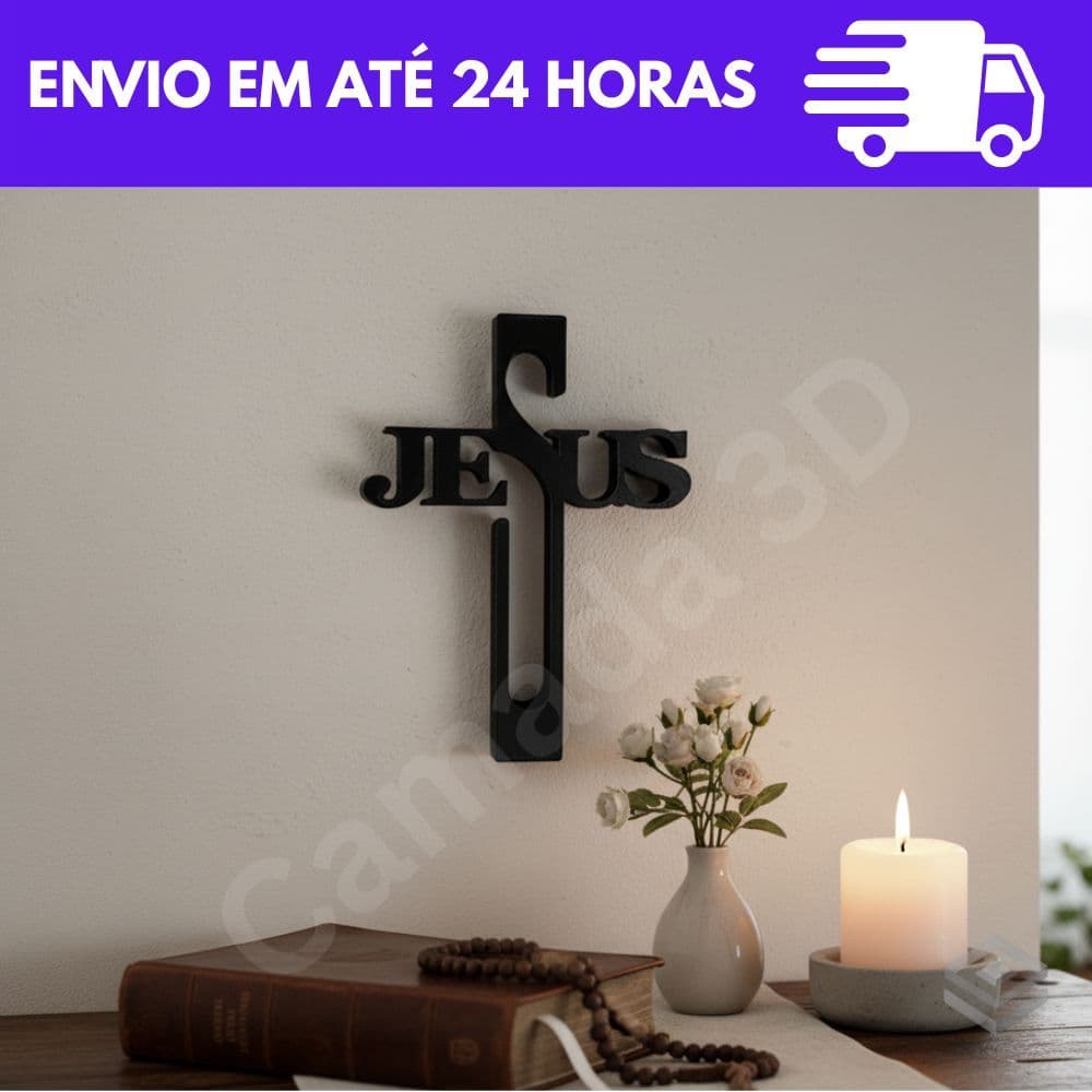 Quadro 3D decorativo 1 peça Oração de Jesus Religioso decoração para Casa sala quarto hall