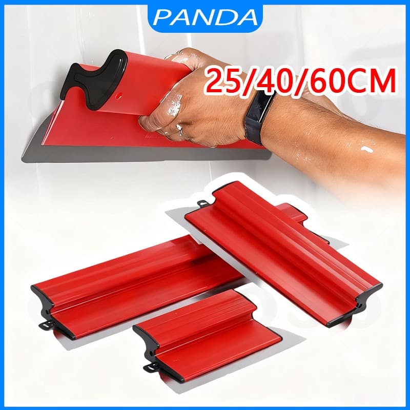 25cm/40cm/60cm Desempenadeira Aço Inox com Lâmina Flexível Lisa Para Massa Corrida com Troca de Lâmina