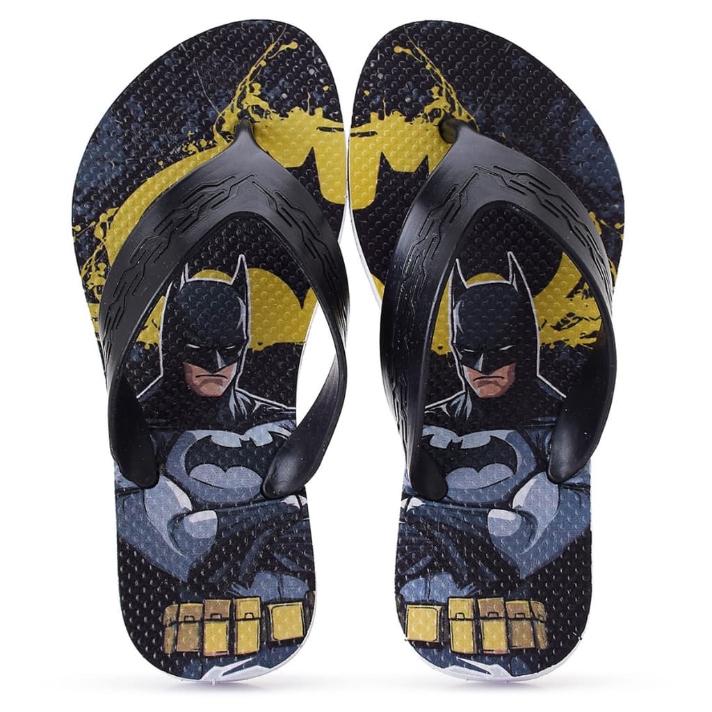 Chinelo Infantil Menino Batman Super Leve e Confortável Lançamento Panfy Kids