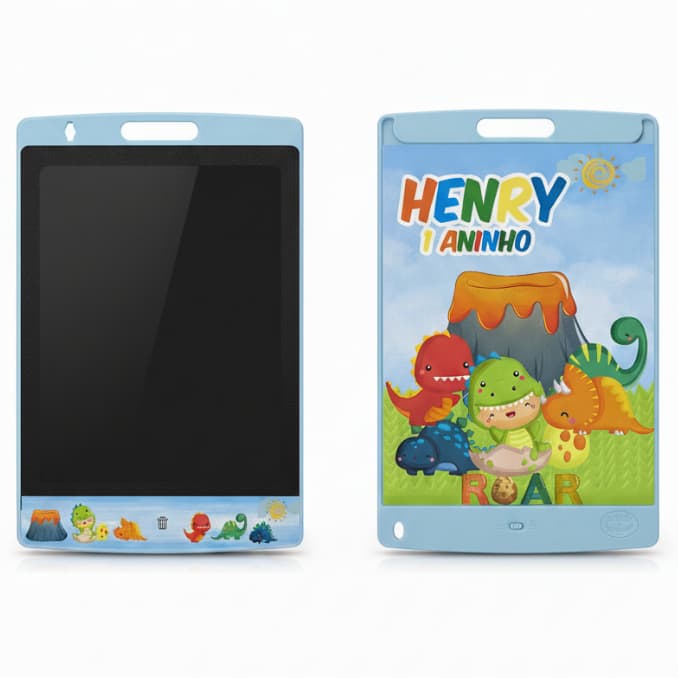 Adesivo Personalizado para Lousa Mágica 10 Polegadas – Frente + Verso