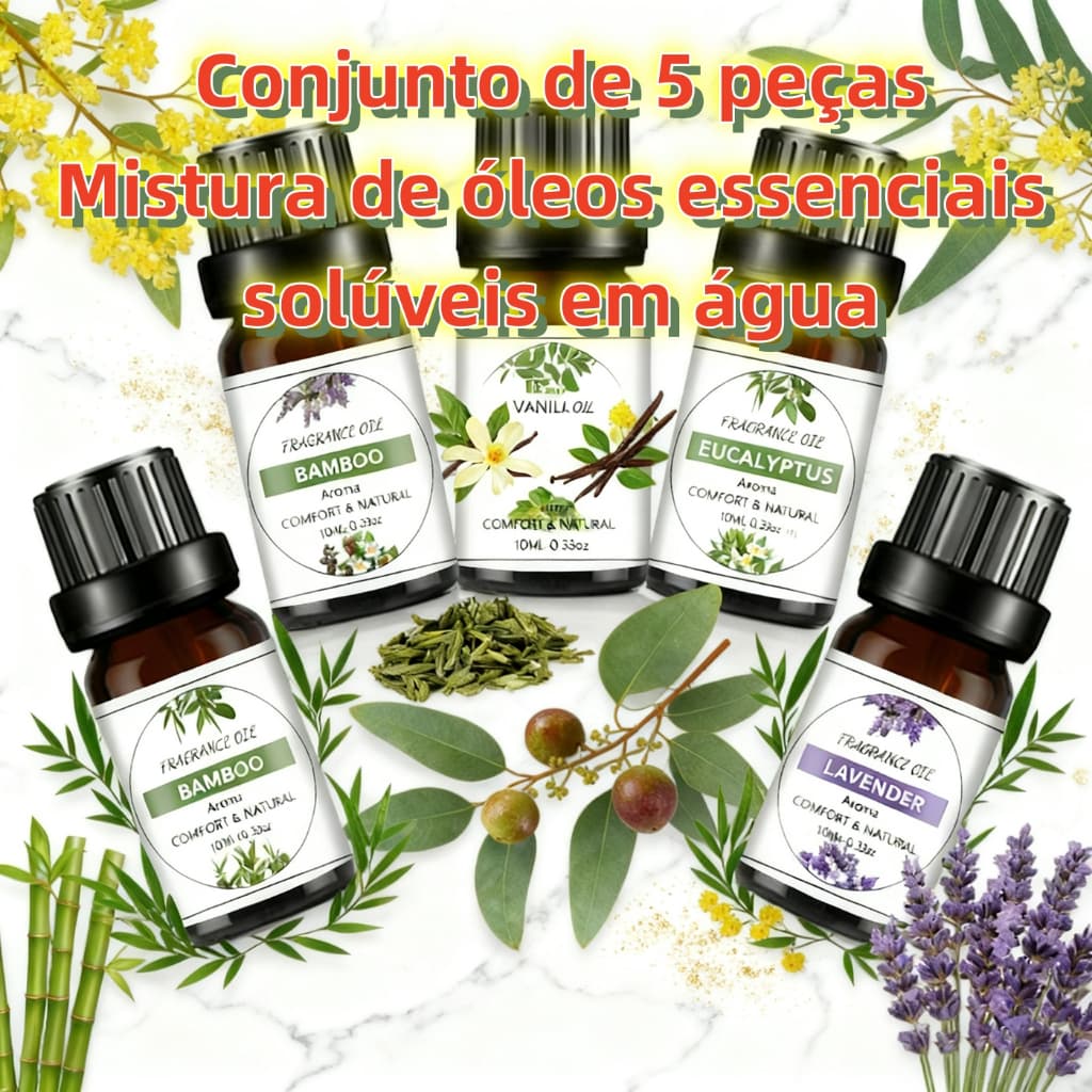 Essência para Aromatizador Difusor Umidificador de Ar 15ml Hidrossolúvel Aromaterapia Óleo Essencial