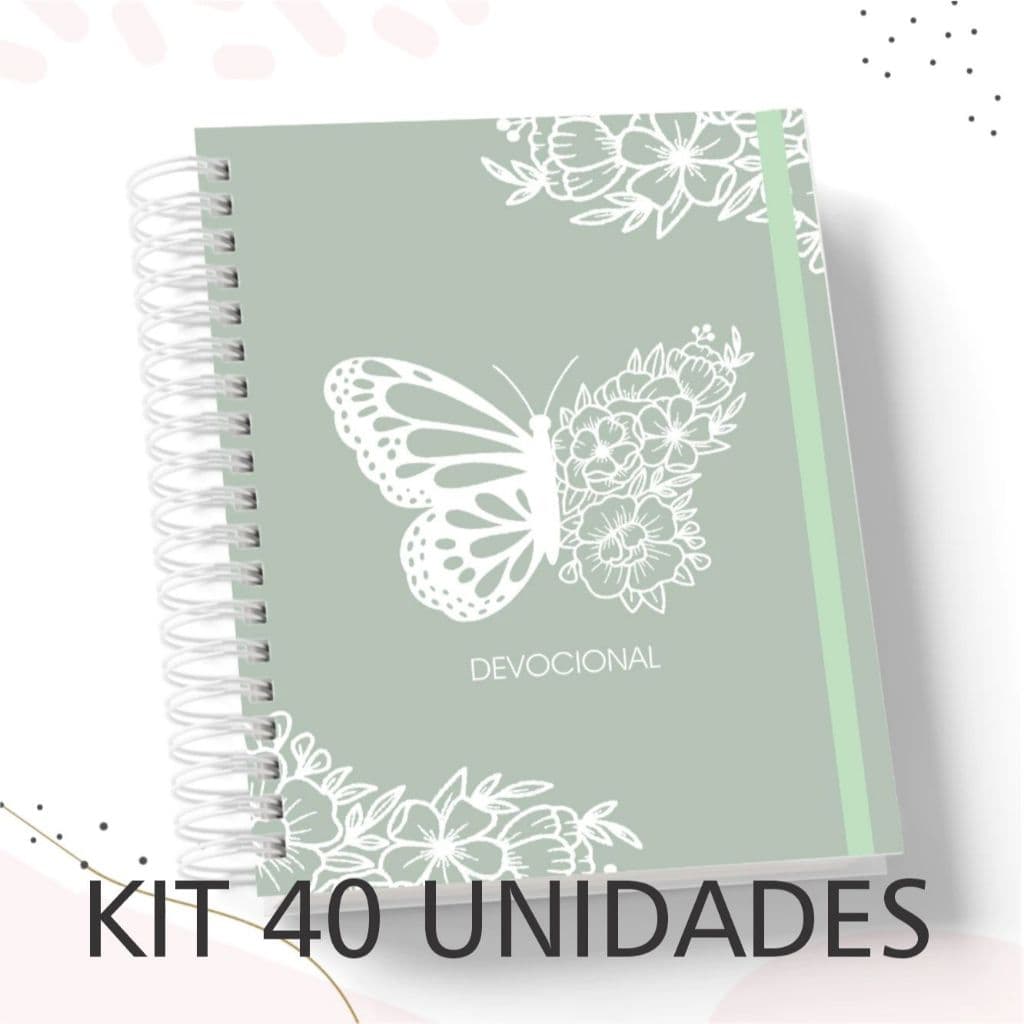 kit 20, 30 e 40 Devocional Feminino Teens Caderno Diário para Estudo Bíblico