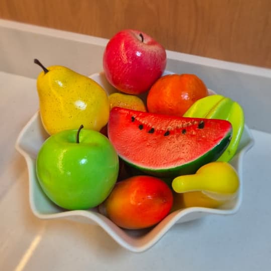 Kit Frutas Verduras Legumes Artificiais realista Decoração Fruteiras fruta Uva legume artificial