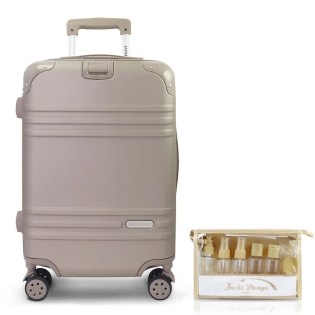 Mala de Viagem Bordo Pequena Bagagem de Mão Rígida ABS 10 KG Aprovada Cabine Rodinha Kit Frascos