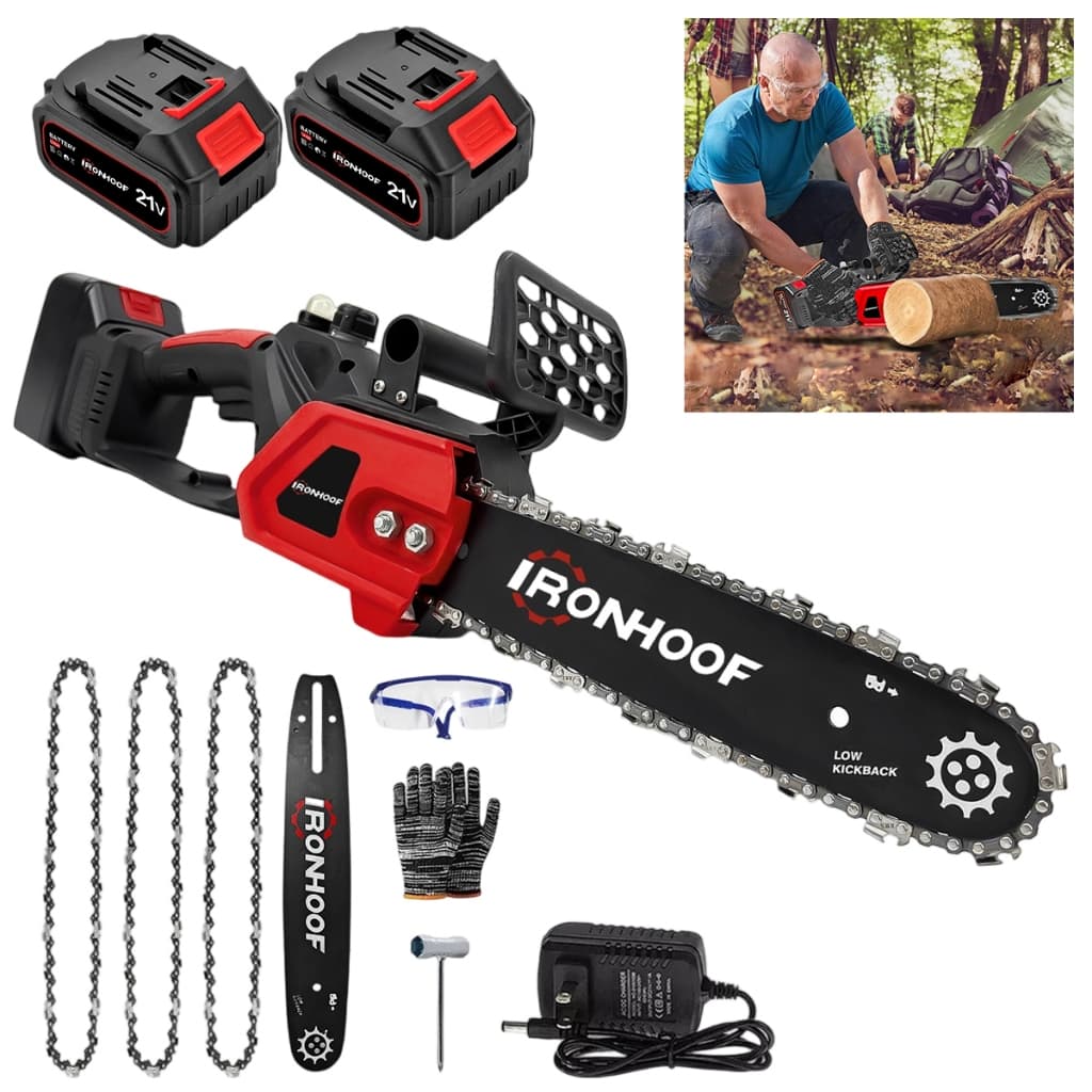 Moto Serra Elétrica 1200W 12 Polegadas Brushless Potente 2 Bateria