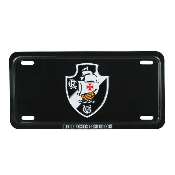 PLACA VASCO DA GAMA METAL CARRO PARA DECORAÇÃO COLEÇÃO OFICIAL DO CLUBE