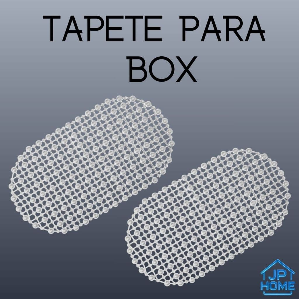 Tapete De Box Banheiro Antiderrapante Com Ventosa Silicone Transparente Segurança
