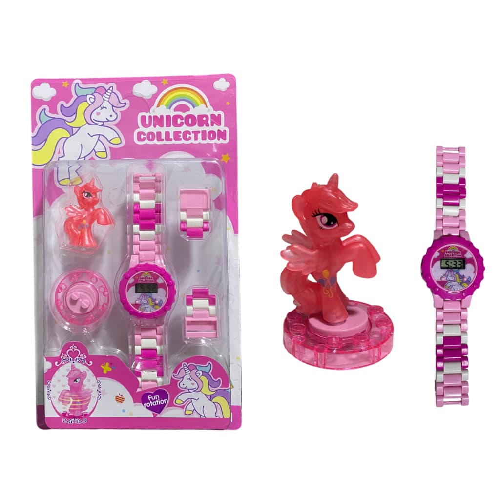 Relógio De Pulso Infantil Com Bloco De Montar Compatível Princesa Rosa/ Príncipe/ Carrinho Mini Boneco de Lego