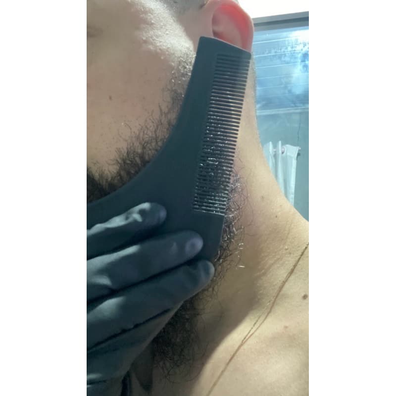 modelador de barba, guia de barba, molde para barba, contorno de barba, ajustar barba