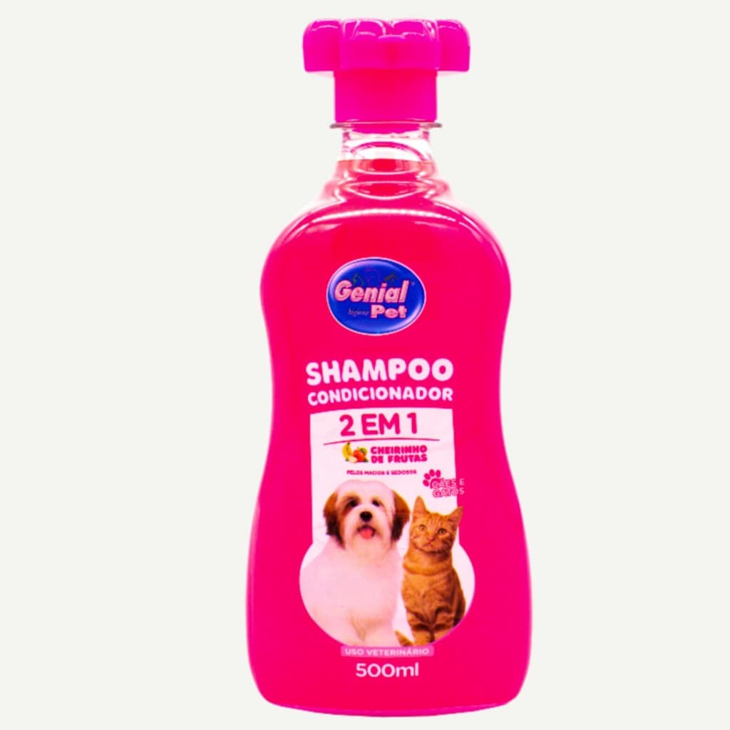 Shampoo Com Condicionador Pet Genial Pet 2 em 1 500ML