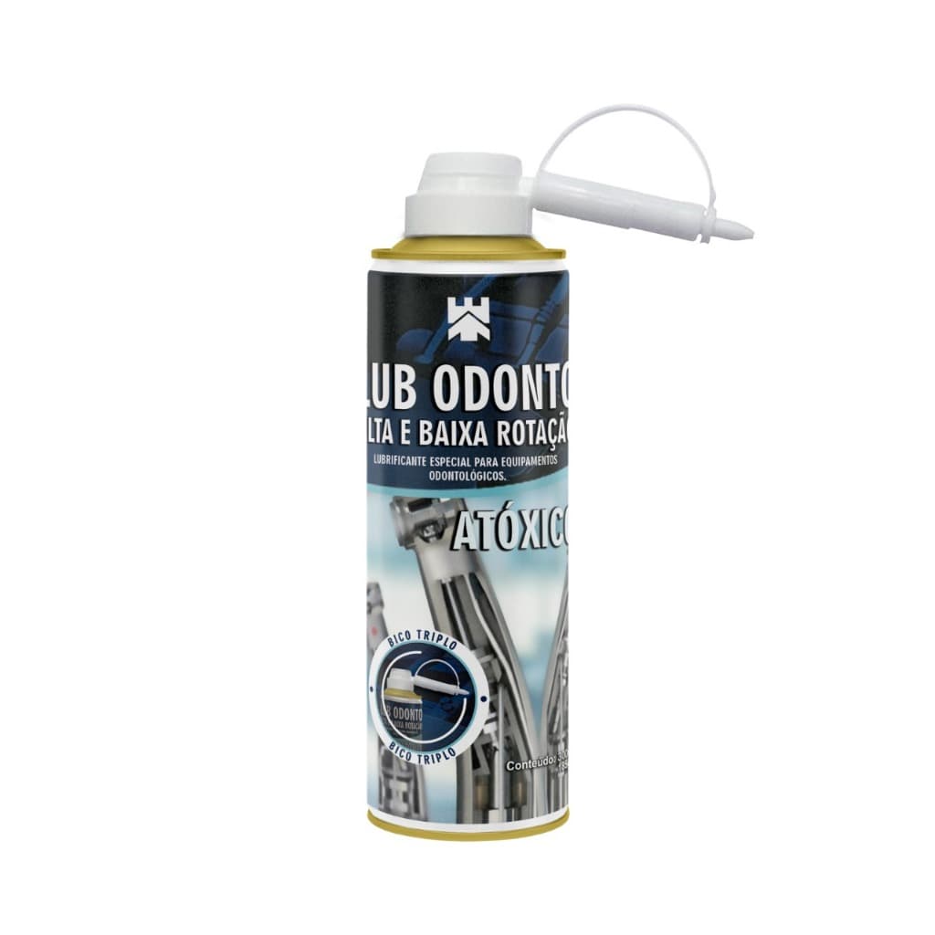 LUBRIFICANTE ODONTOLÓGICO ALTA E BAIXA ROTAÇÃO 300ml/185g