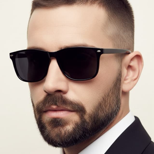 Óculos de Sol Unissex Proteção UV400 Quadrado Preto Retrô Vintage Clássico Feminino Masculino