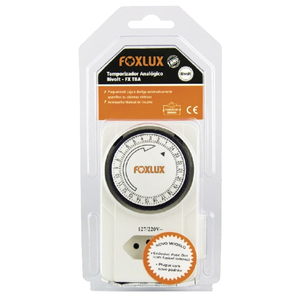 Temporizador Analógico Digital Bivolt - Foxlux