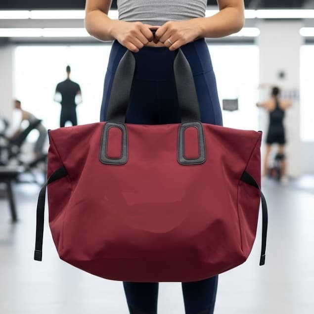 Bolsa Esportiva Grande de Luxo - Perfeita para Academia, Yoga e Viagens (Cor Bordô/Vinho/pink/roxo)