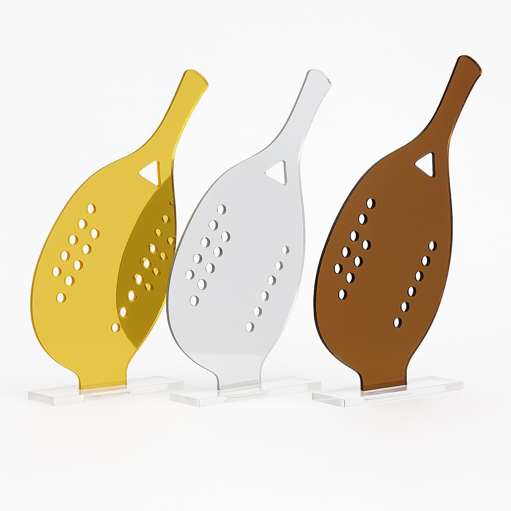 Kit Troféus Para Personalizar Em Acrílico Cristal Com Base Transparente