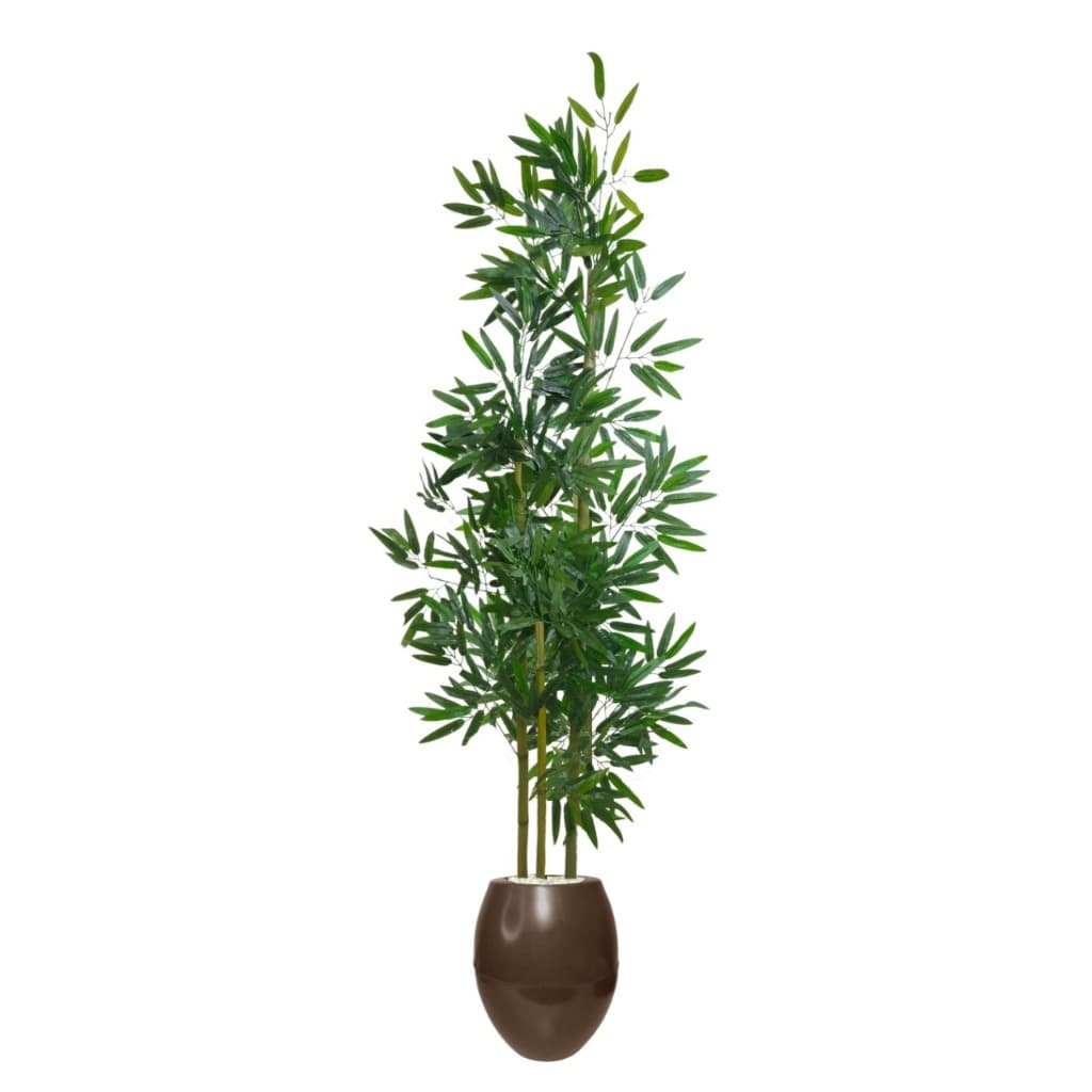 Planta Bambu Artificial com Vaso Decorativo