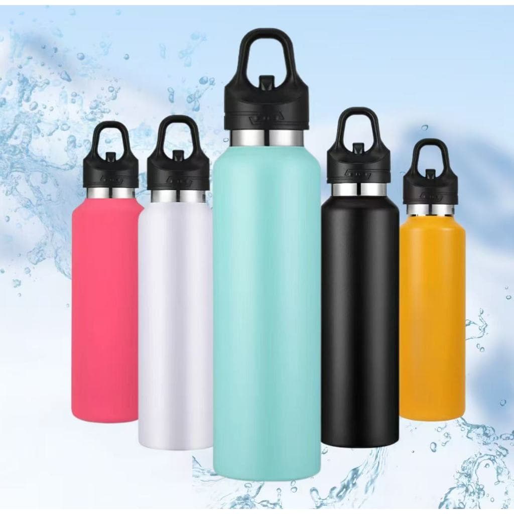 Garrafa térmica em aço inoxidável 316, tampa com botão de pressão 350/ 480/ 680/ 880 ml modelo novo