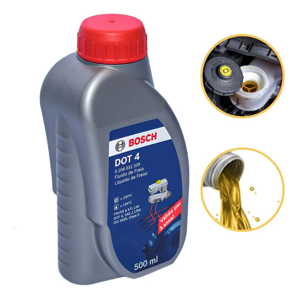 Fluido Oleo de Freio Bosch DOT 4 Original Carro e Moto 500ml