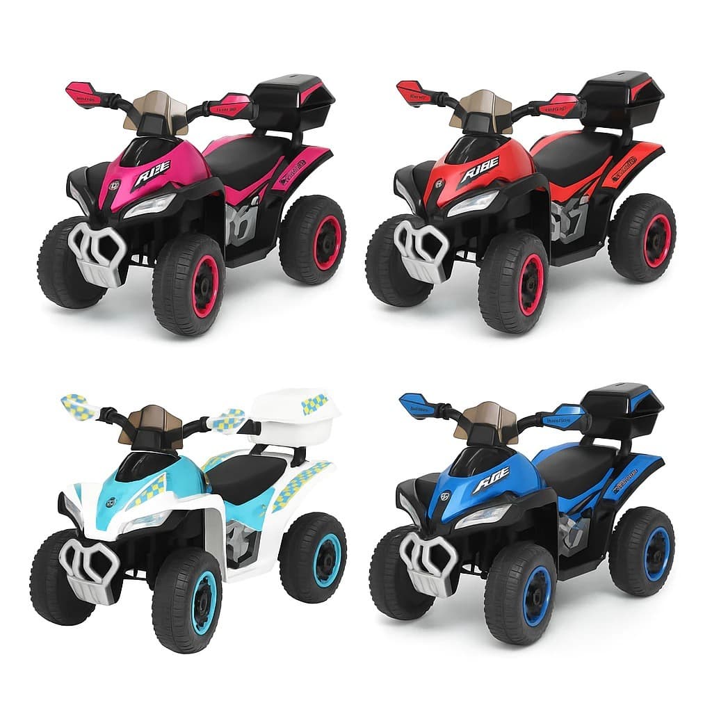 Mini Quadriciclo Infantil Moto Elétrica 6V Com Luz Som Bivolt Bateria Recarregável Criança