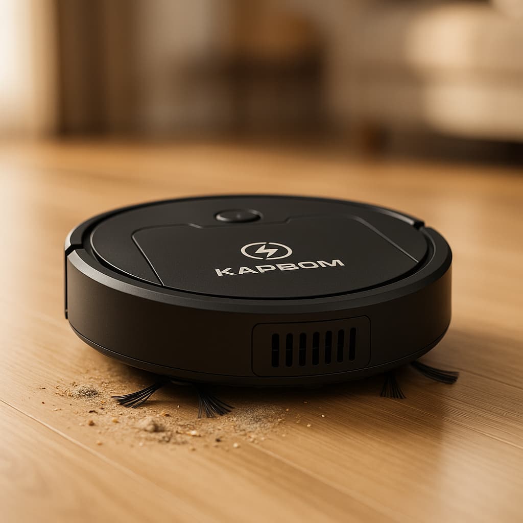 Robô Aspirador de Pó Automático 3 em 1 – Varredora Inteligente e Silenciosa para Limpeza Doméstica