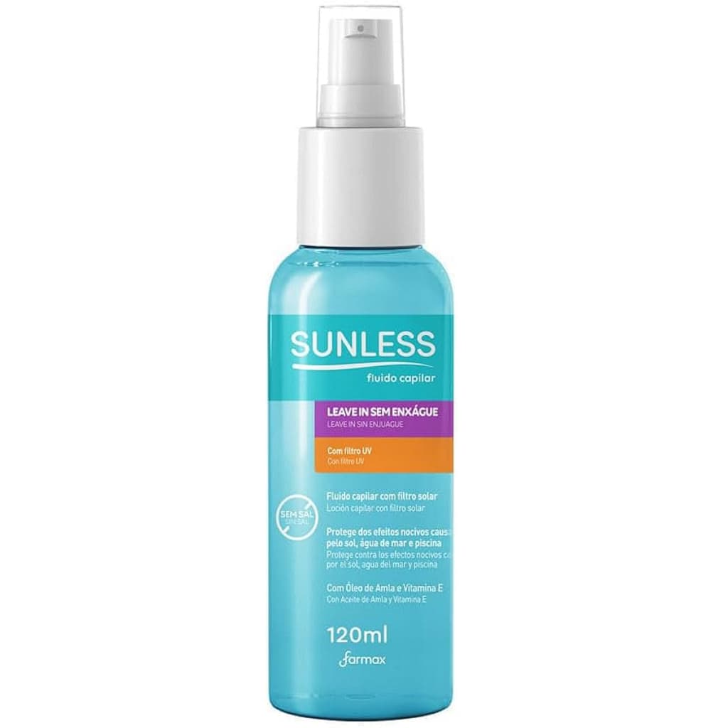 Sunless Leave In Fluído Capilar Com Filtro Solar 120ml
