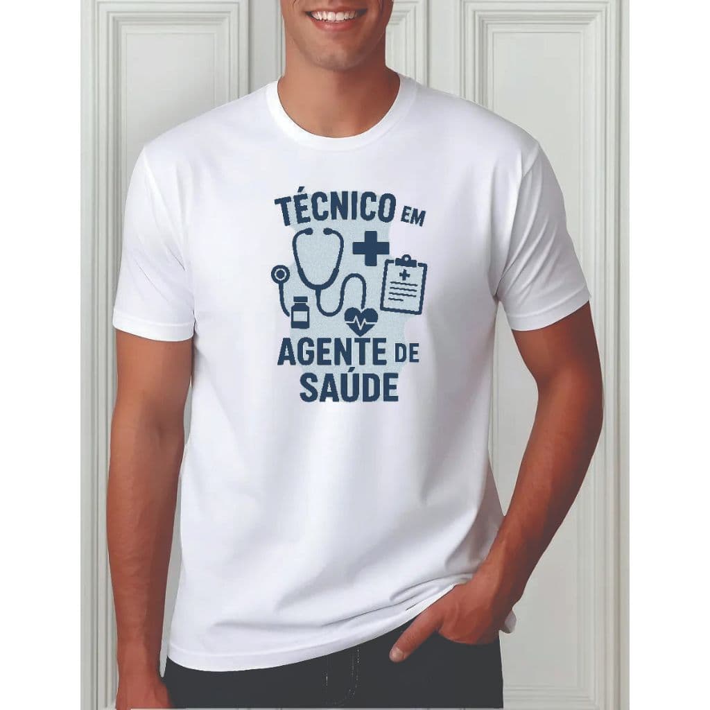 Camiseta Fem ou Masc, Técnico em Agente de Saúde