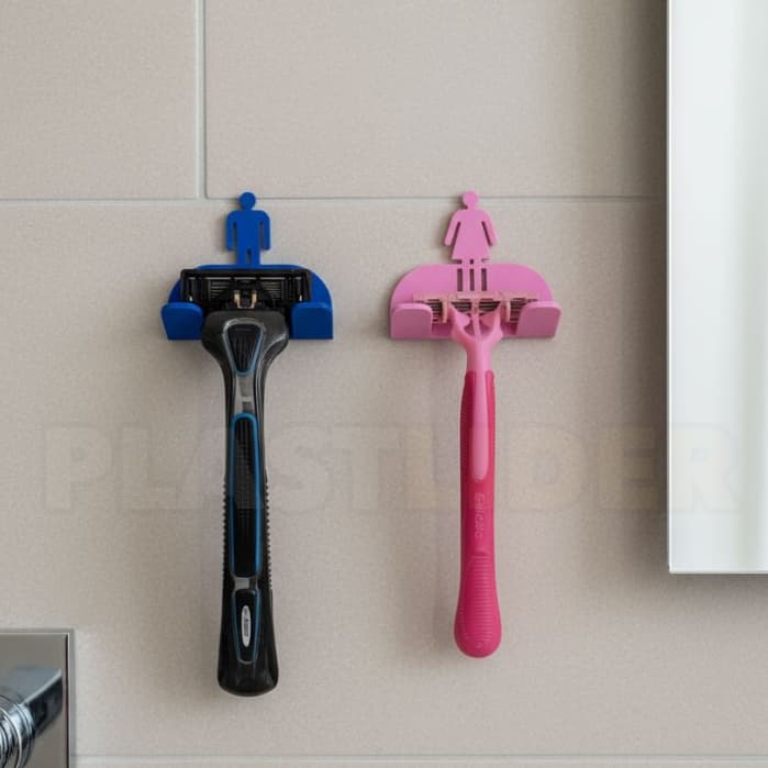 Suporte Para Aparelho De Barbear Lamina Gillette Gilete Prestobarba - Cores Diversas