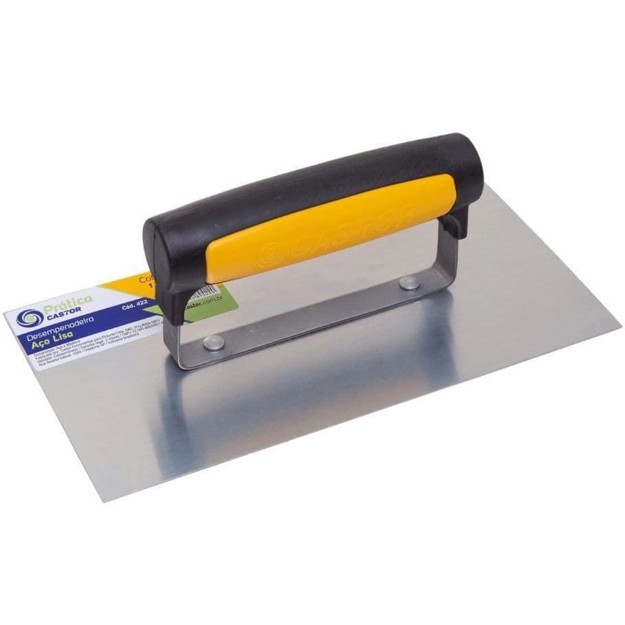Desempenadeira Aco Lisa 10x24 Castor