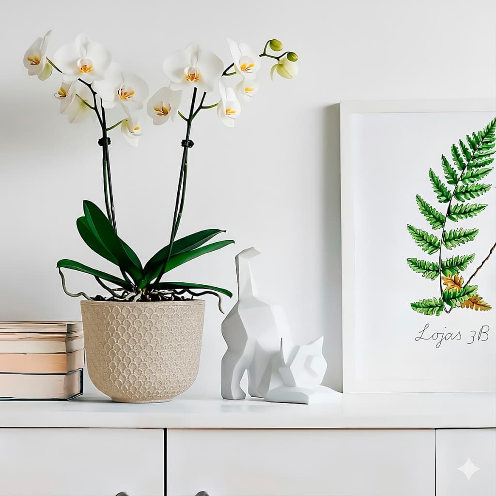 Vaso para arranjo de mesa e plantas artificiais suculentas decorativo