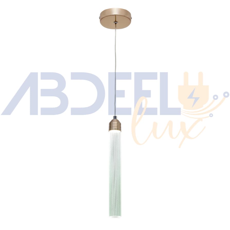 Lustre Pendente Nitrolux Acr-007d Dourado 7w 3 Em 1