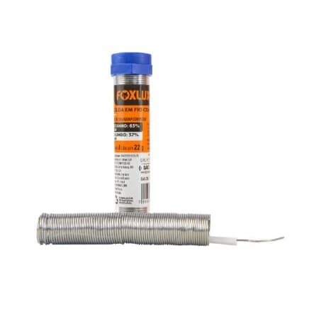 Arame de solda - Estanho Em Tubo 63/37 Com 4m / 25g - Foxlux