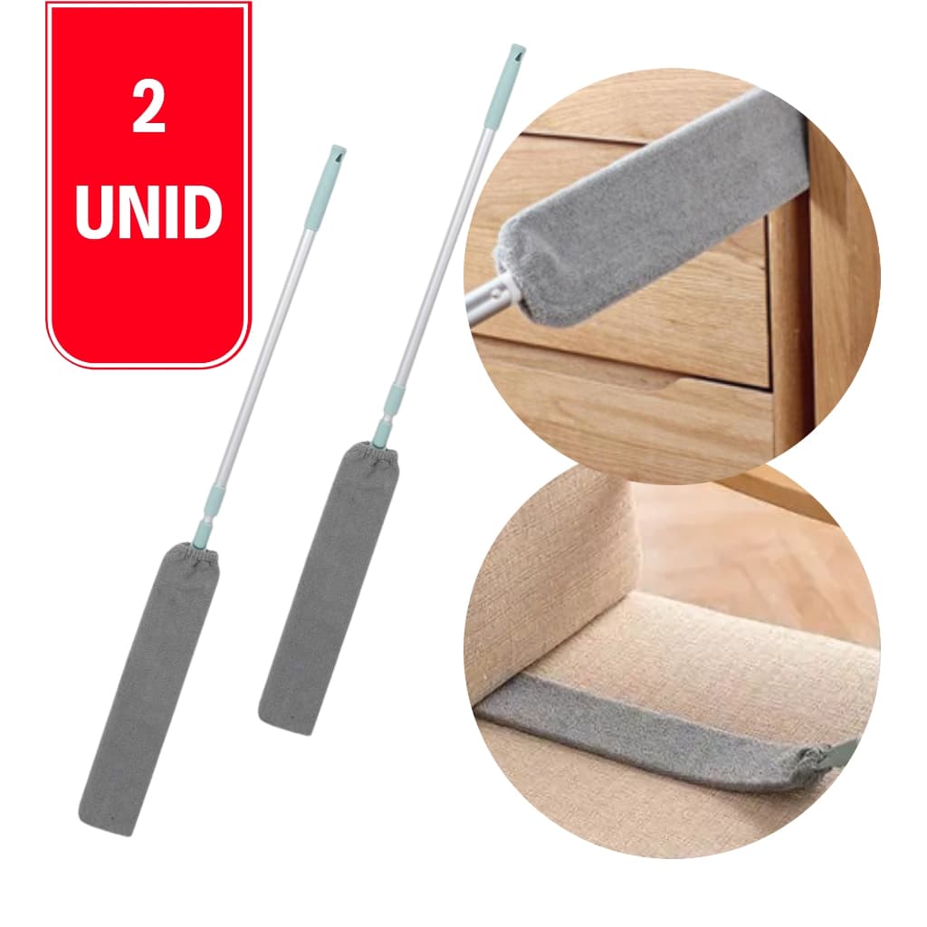 Kit com 2 Unidades – Limpador Espanador Flexível Retrátil para Poeira em Lugares Estreitos