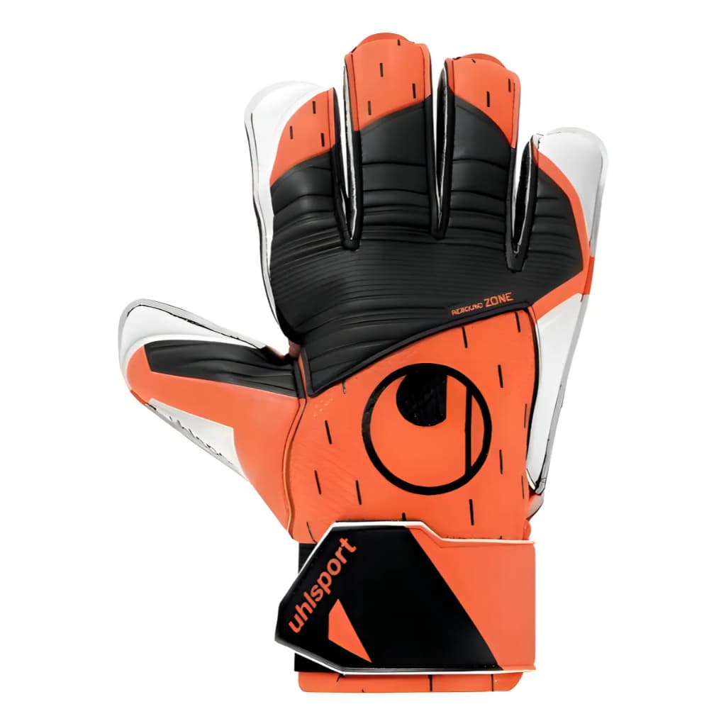 Luva De Goleiro Uhlsport Starter Resist 2023 Cor Laranja E Preto Tamanho 06