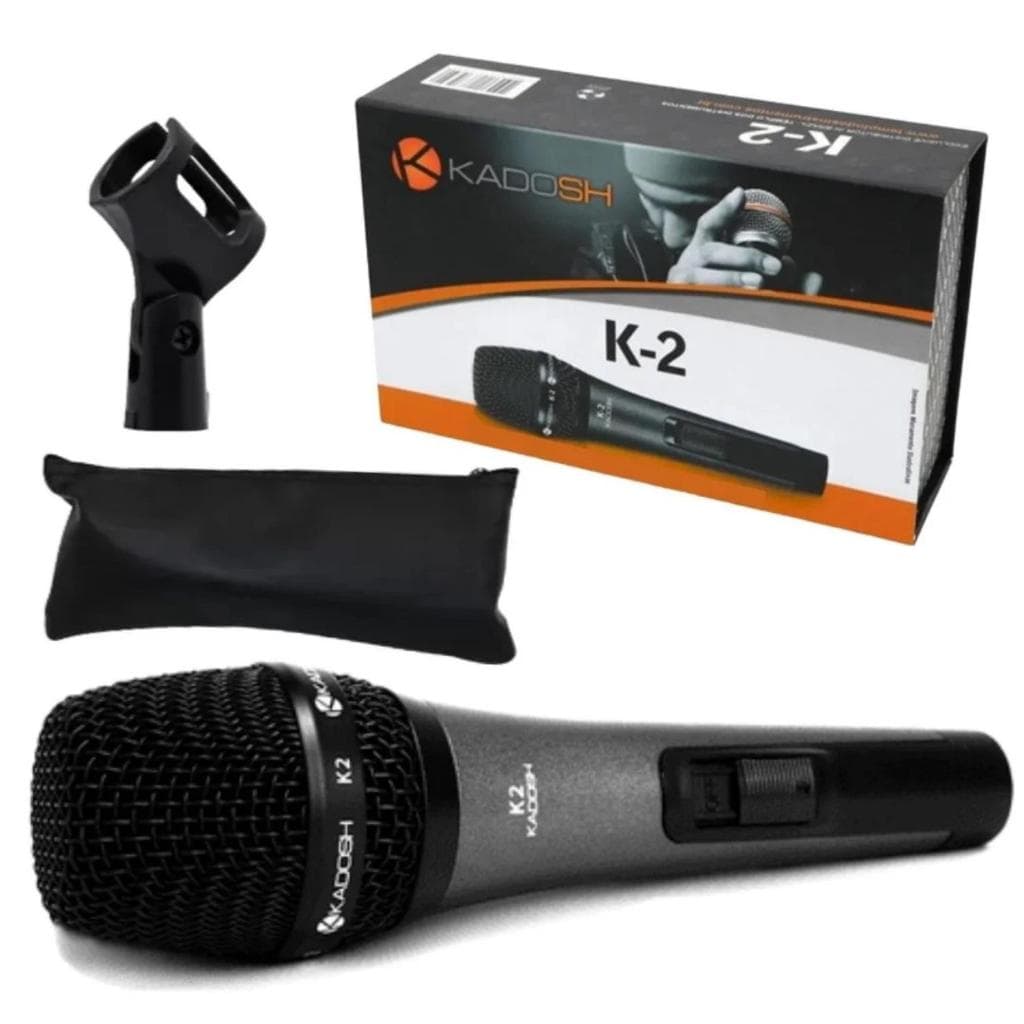 Microfone K2 Preto Profissional Kadosh