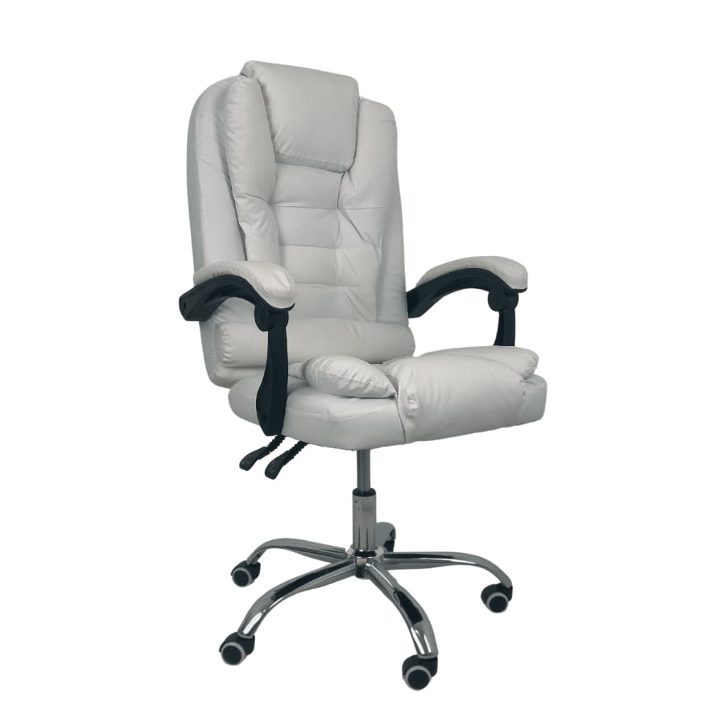 Cadeira Escritório Presidente Reclinável Ergonômica - Branco