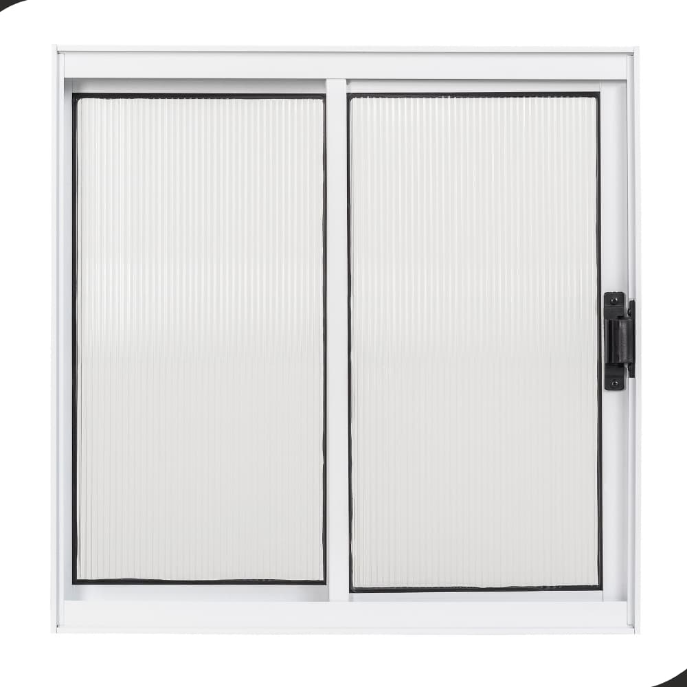 Vitrô Janela Alumínio Policarbonato Pequeno 60x60 Sem Grade 1 Folha de Correr Com trava Envio Rápido Branco ou Preto