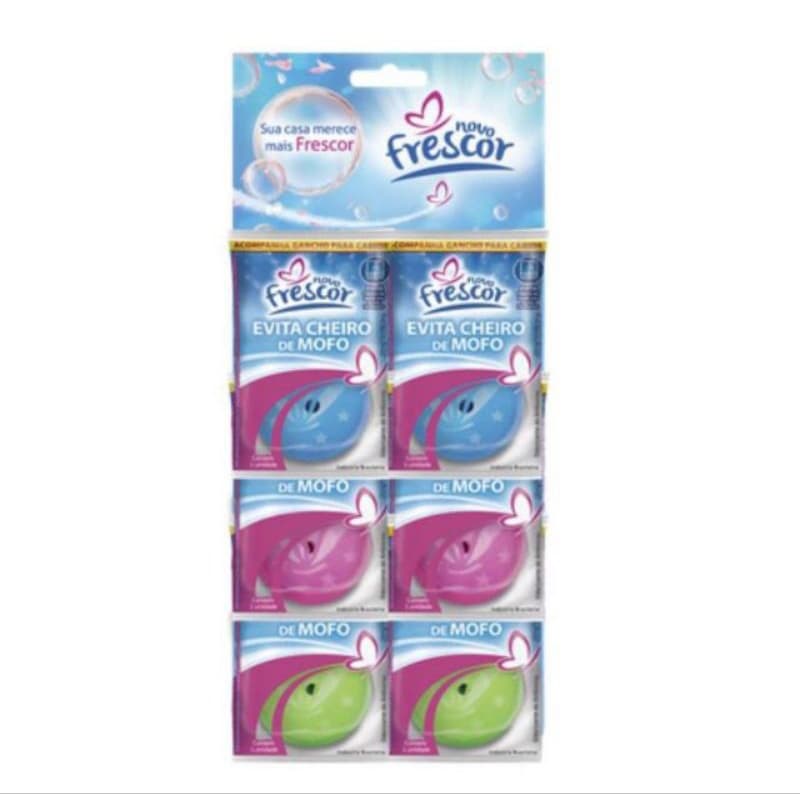 Kit 12 pastilhas Evita Mofo com Ação Repelente Traças e Baratas