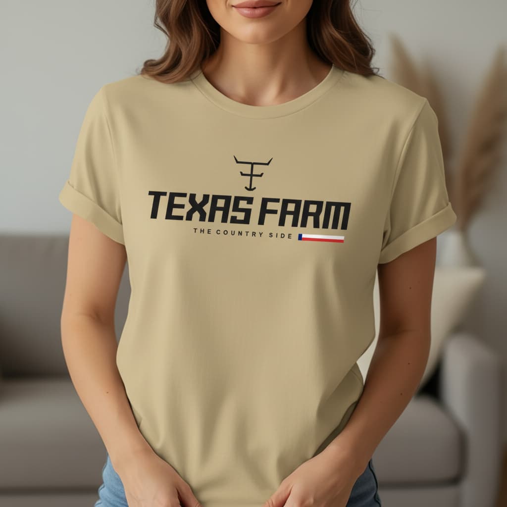 Camisa Camiseta Feminina Masculina Texas Farm Blusa Country Nova Moda Estilosa Para o Dia a Dia