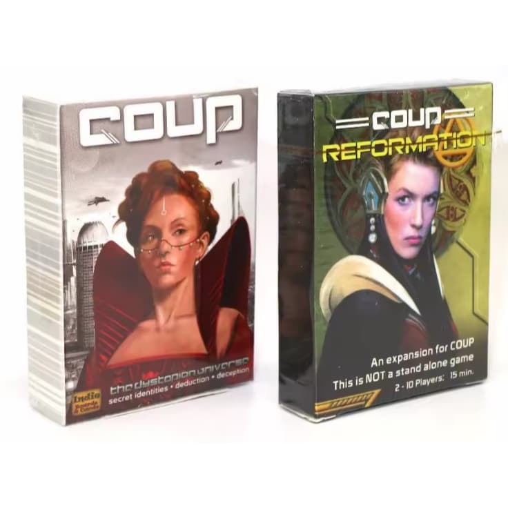 Jogo de Cartas Coup | Blefe e Estratégia Rápida | 2-6 Jogadores | Party Game | Jogo em Inglês