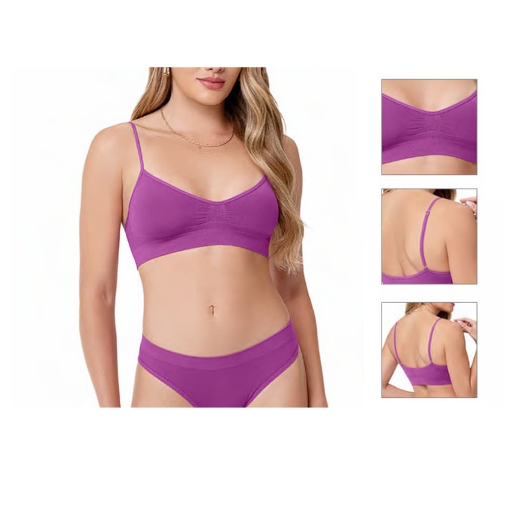 Sutiã Top Zee Rucci ZR0300-001 Sem Costura Sem Bojo Sem Aro Promoção Conforto Original