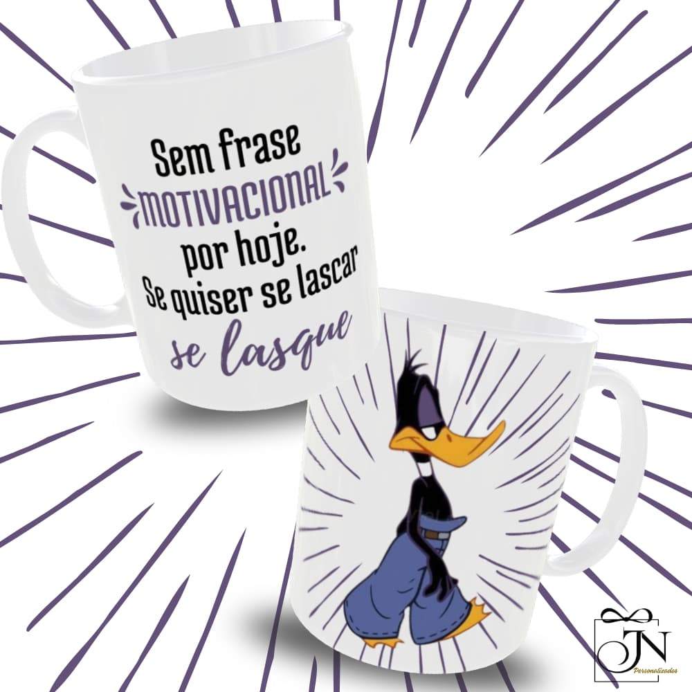 Caneca CALÇA DE SHOPPING PERSONALIZADA Motivacional Meme Patolino lembrança Presente Criativo Mimo Com Frase
