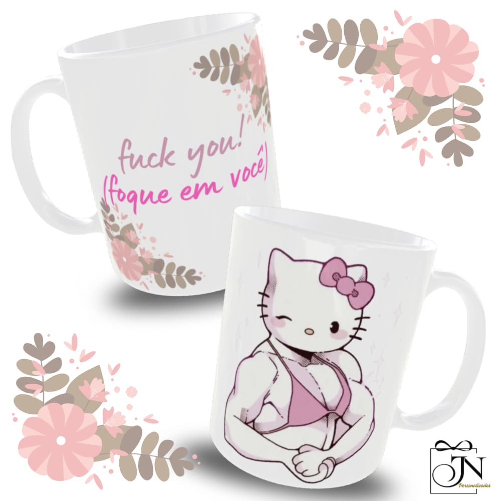 Caneca Personalizada Xicara Hello Kitty  Presente Dia Das Mães Mimo Criativo